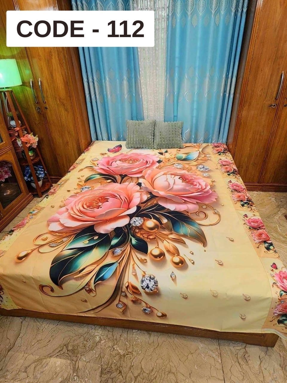 Look BD09 3D ওয়াটারপ্রুফ বিছানার চাদর || 112 - Image 1