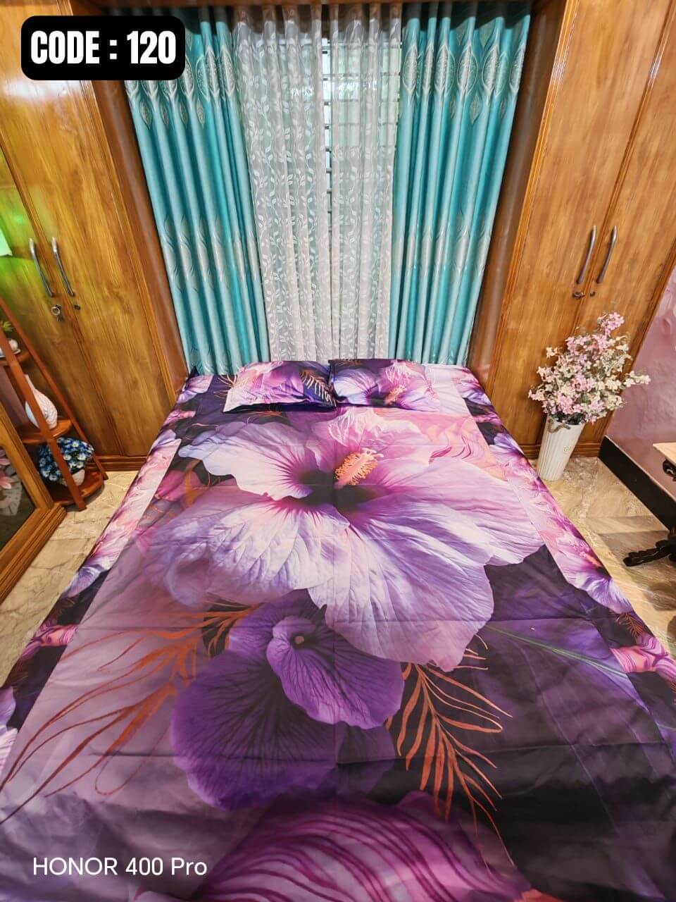 Look BD15 3D ওয়াটারপ্রুফ বিছানার চাদর || 120 - Image 1